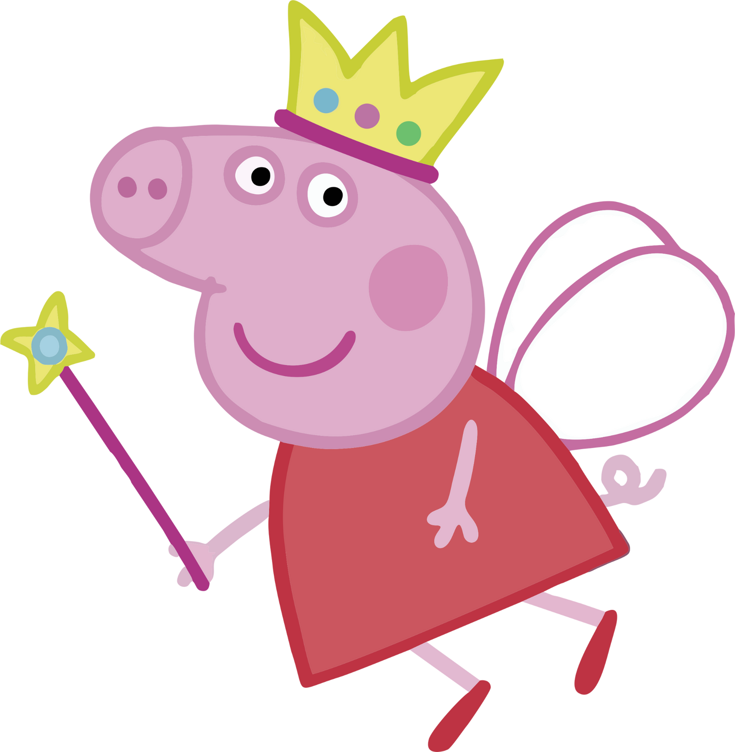 Прасето Пепа с корона и вълшебна пръчка - онлайн магазин за детски стоки, подаръци за момиче, детски играчки, детски пъзели.