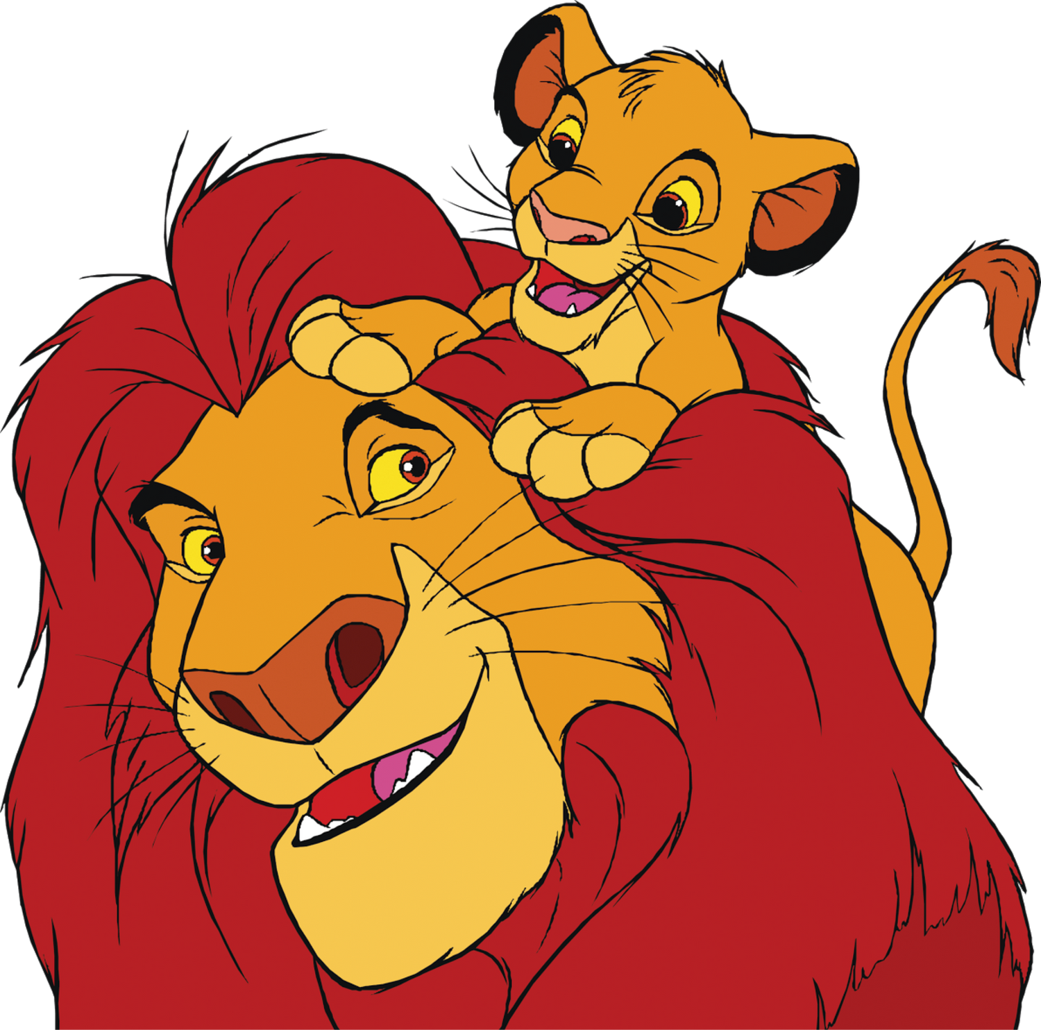 Симба и Муфаса от Цар Лъв - идеален подарък за дете от онлайн магазин за детски стоки, включващ пъзели и детски играчки.