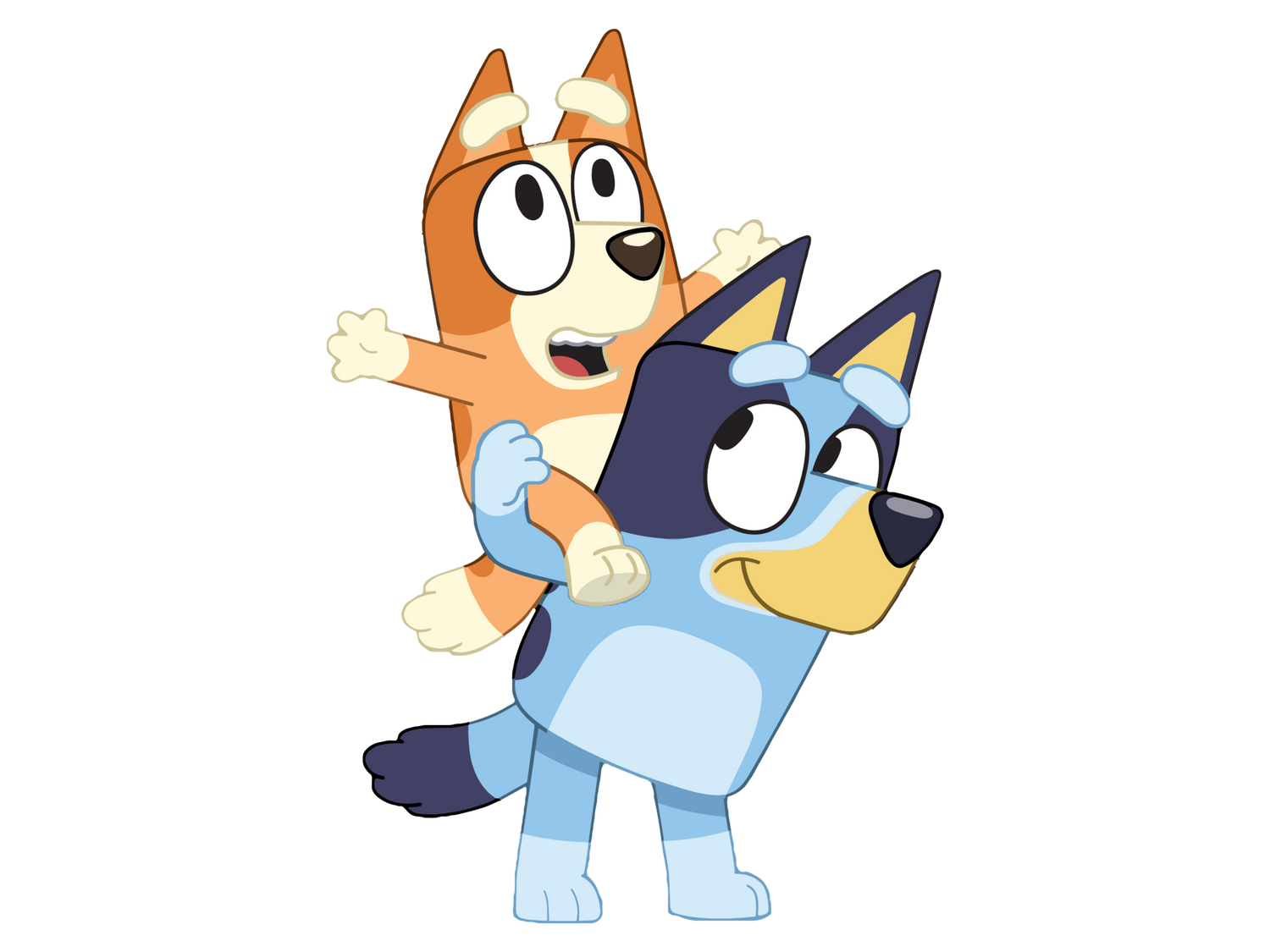 Блуи и Бинго играят заедно - детски играчки и идеи за подаръци на тема Блуи.