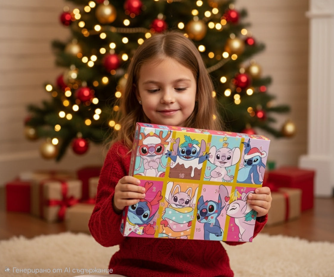 Детски Адвент календари с Дисни тематика, идеален подарък за момиче. Онлайн магазин за детски стоки и играчки.
