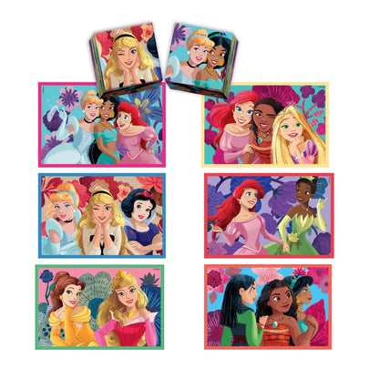 Комплект игра/пъзел, 4 в 1 Clementoni Disney Princess с принцеси от Дисни, идеален подарък за деца.