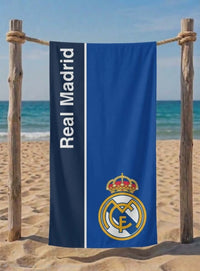Детска хавлия за плаж Real Madrid – 140x70 см, лицензиран дизайн