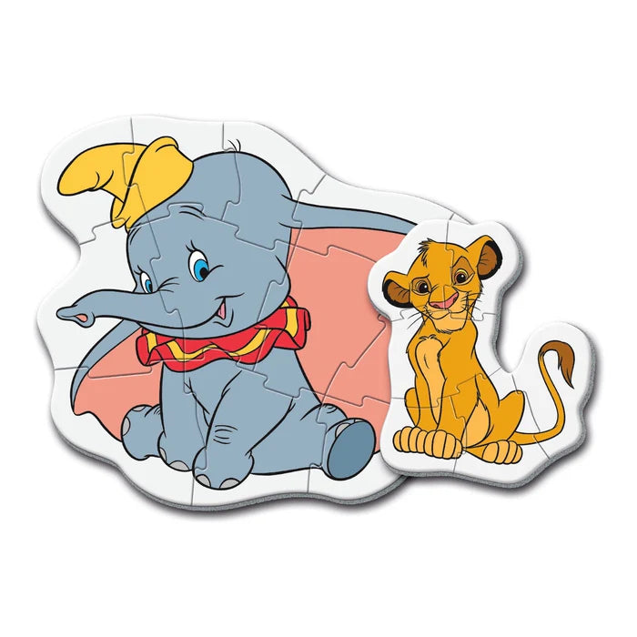 Бебешки пъзел, Моят първи пъзел 4 в 1, Disney с Дъмбо и Симба за деца над 2 години.