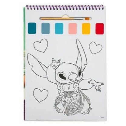 Книжка за оцветяване Stitch с рисунка на Стич, готова за оцветяване с цветове.