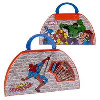 Комплект за рисуване Marval, 50 части с приключенски герои на Marvel и необходимите инструменти за творене.