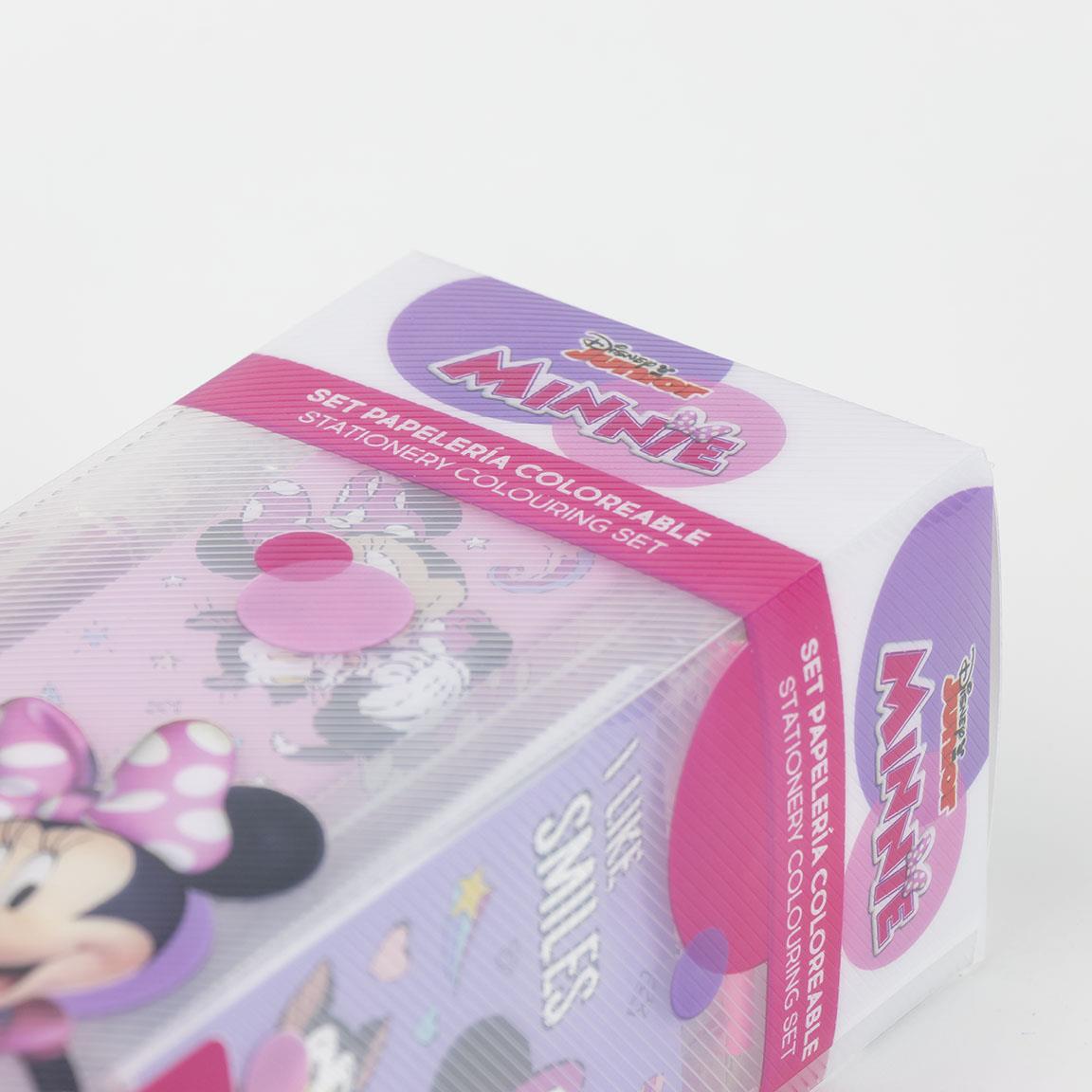 Комплект за оцветяване Minnie Mouse с цветни изображения и весел дизайн за деца.