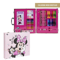 Куфар за рисуване Minnie Mouse с 42 части в розов дизайн и компактно преносимо куфарче.