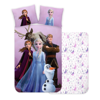 Детско спално бельо Frozen – 100% памук, плик 100x135 см и калъфка 40x60 см