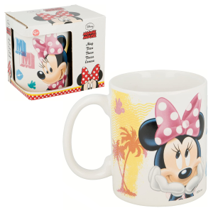 детска керамична чаша мини маус, многоцветна