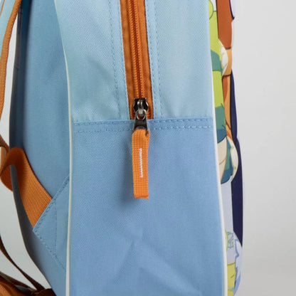 3D детска раница за градина Bluey с цветен дизайн и здрави детайли.