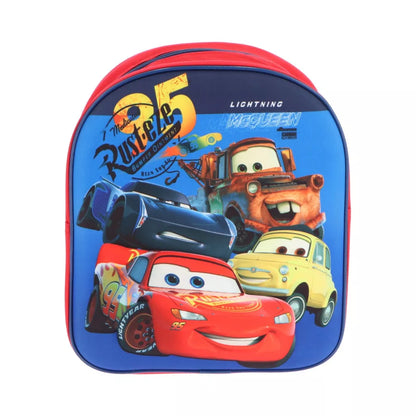 3D детска раница за градина Disney Cars с Маккуин и приятели, ярки цветове и уникален дизайн.