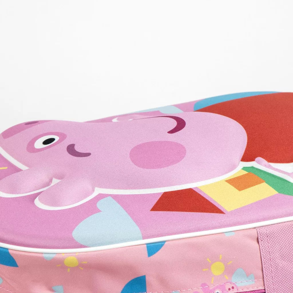 3D детска раница за градина Peppa Pig с уникален дизайн и ярки цветове.