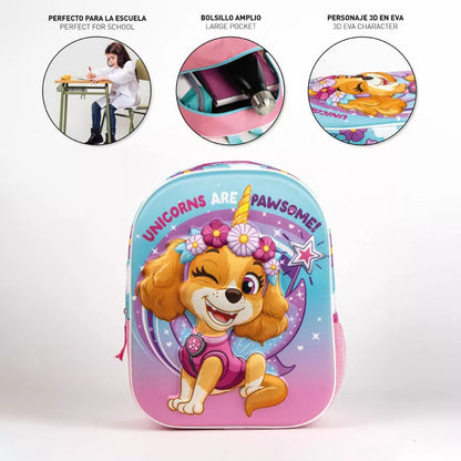 3D детска раница за градина Paw Patrol, Skay с уникален дизайн и героиня от Пес Патрул.