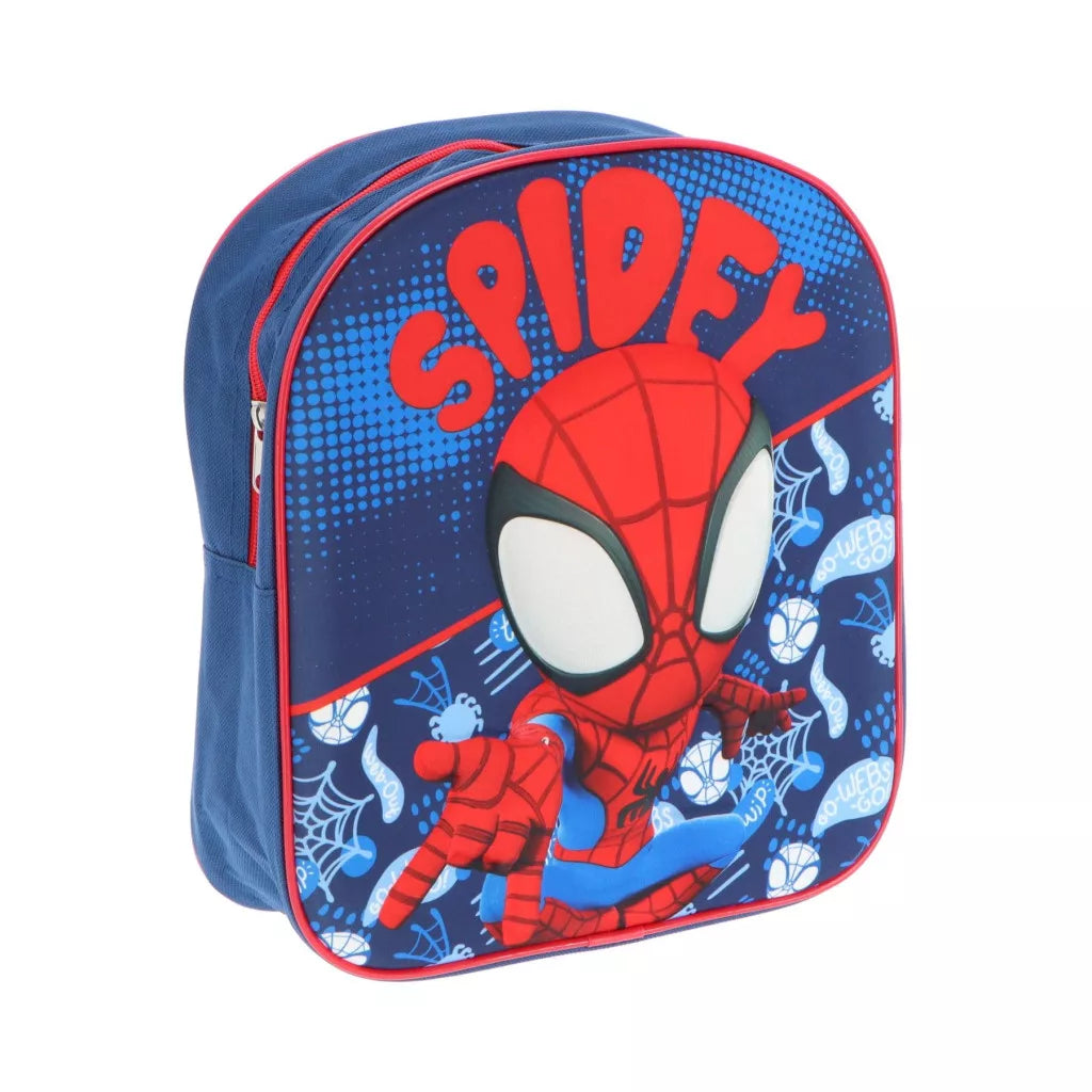 3D детска раница за градина Spidey с уникален дизайн и ярки цветове за малки фенове на Спайди.