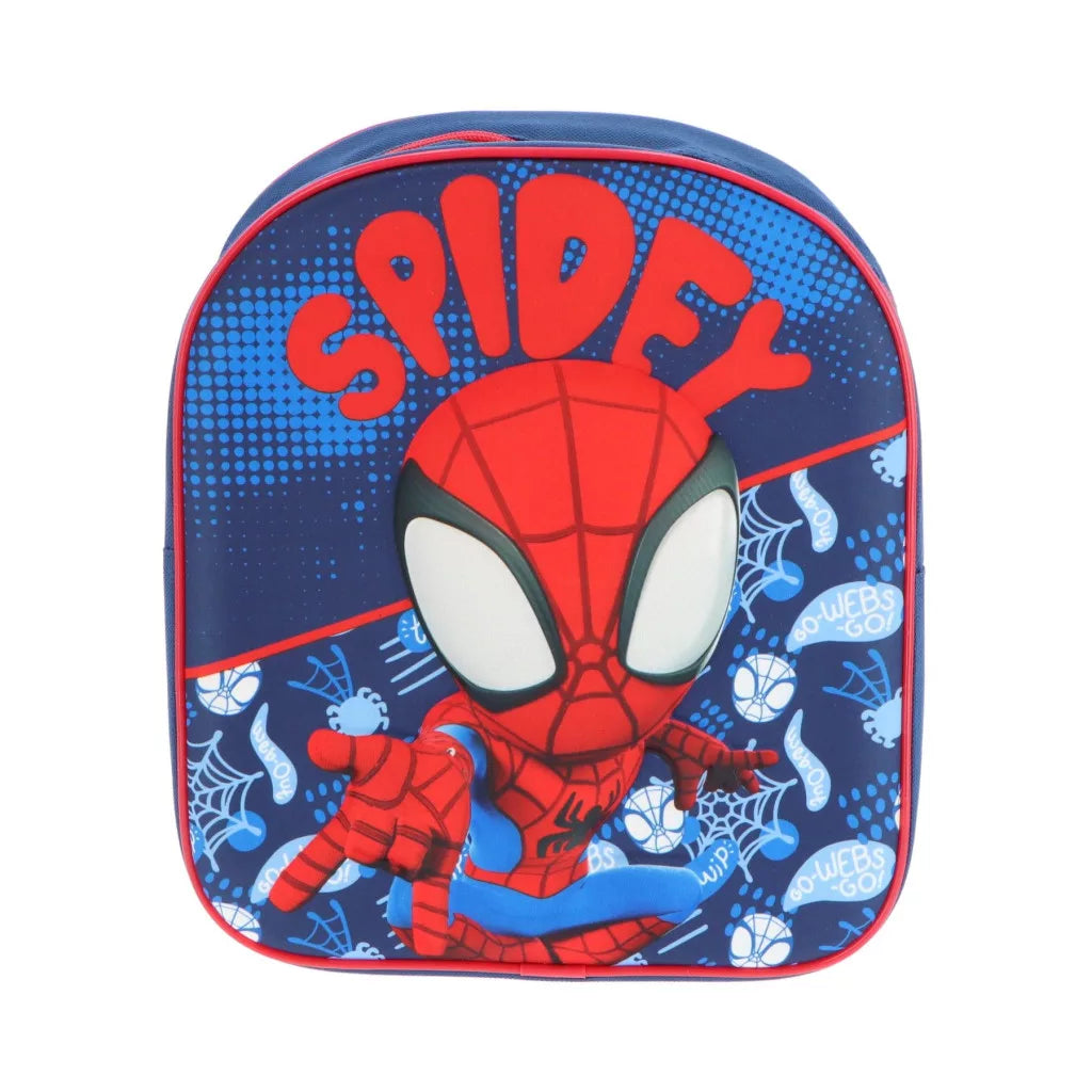 3D детска раница за градина Spidey с уникален дизайн и ярки цветове за малки фенове на Спайди.