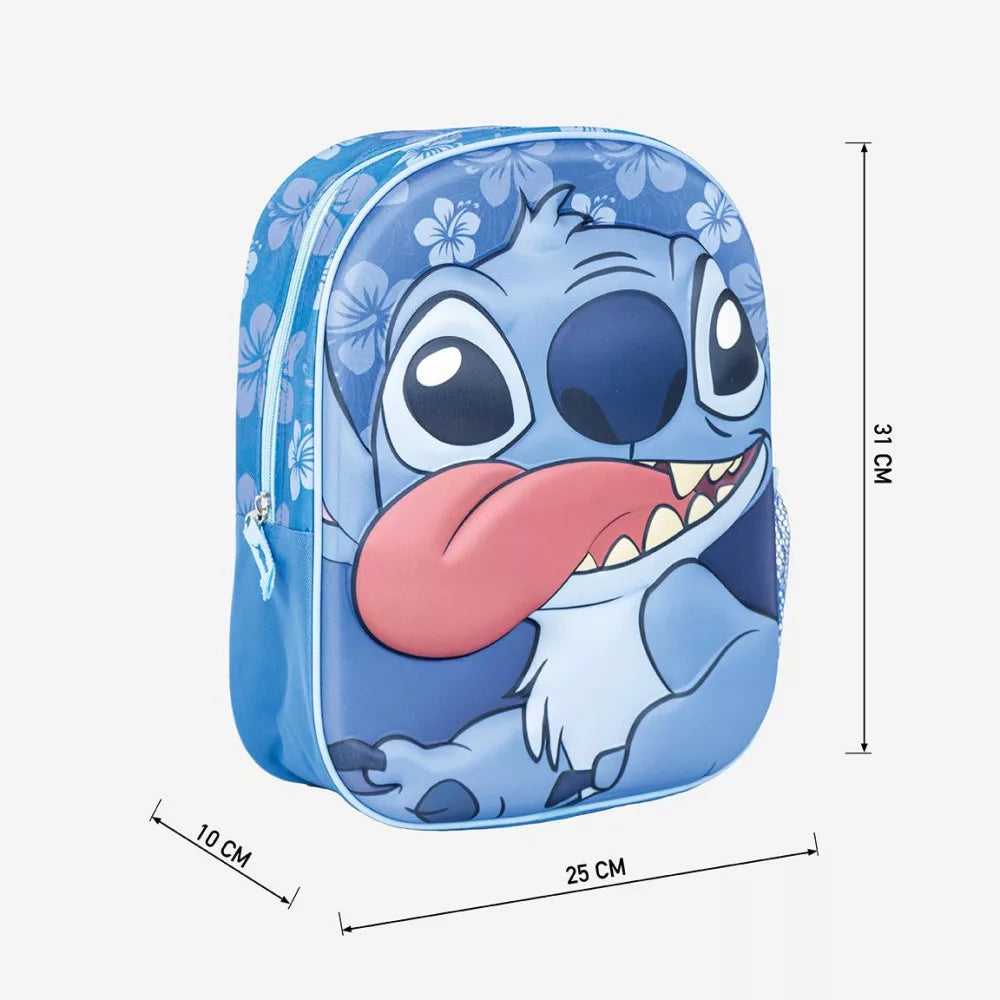 3D детска раница за градина Stitch с уникален дизайн и цветна графика