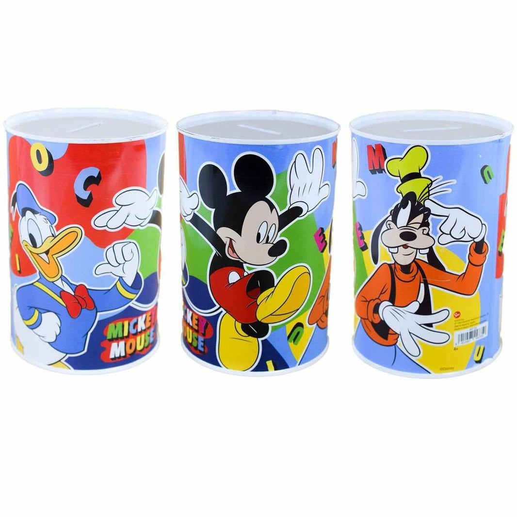 Метална касичка Mickey Mouse с Доналд Дък, Мики Маус и Гуфи, детска касичка за спестяване.