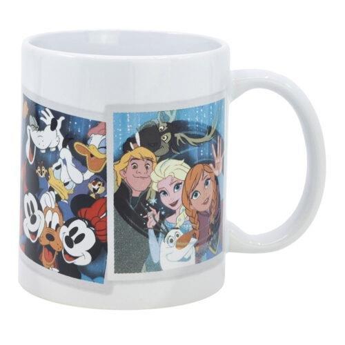 Керамична чаша Disney 100 years с изображения на любимите герои от Disney, весела и цветна.