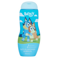 Детски душ гел Bluey 400 ml с цветна опаковка и герой Bluey