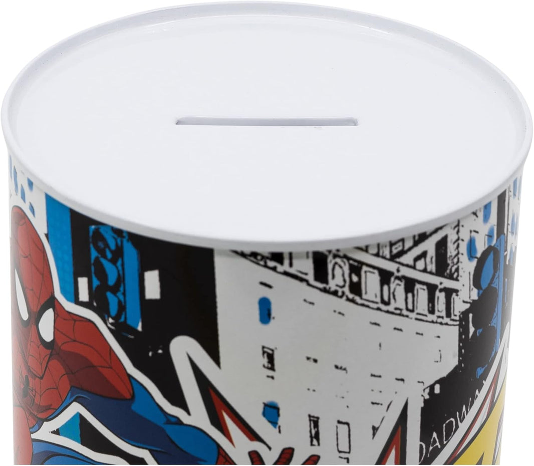 Метална касичка Spiderman - идеален подарък за малки фенове на супергероя и насърчаване на спестяванията.