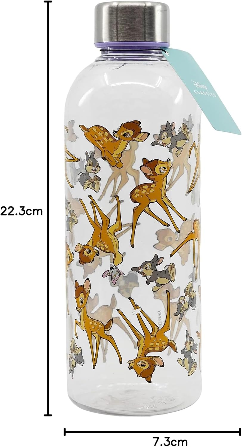 Бутилка за вода Bambi 850мл с мотиви от анимационни герои, идеална за деца.
