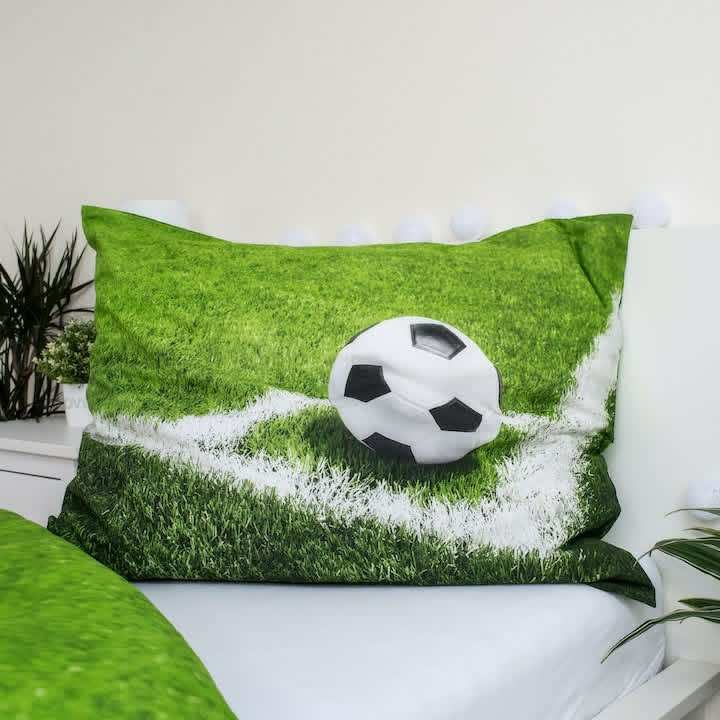 Детски плик и калъфка Football 140x200 см – детайл на материята