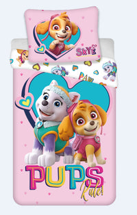 Детско двулицево спално бельо Paw Patrol Скай, размер 140 х 200 см, 100% памук.