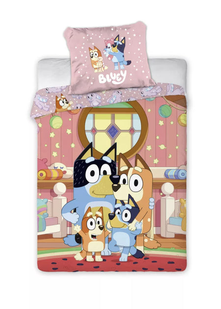Детско двулицево спално бельо Bluey