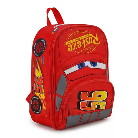 Червена 3D детска раница Disney Cars с Маккуин №95, размер 30x25x12 см, подходяща за градина