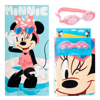 Детска хавлия за плаж Minnie Mouse 140x70 см от полиестер – предна страна"