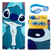 Детска хавлия за плаж Stitch 140x70 см от полиестер – предна страна