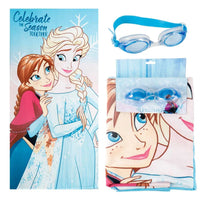Детска хавлия за плаж Frozen 140x70 см – Ана и Елза, предна страна