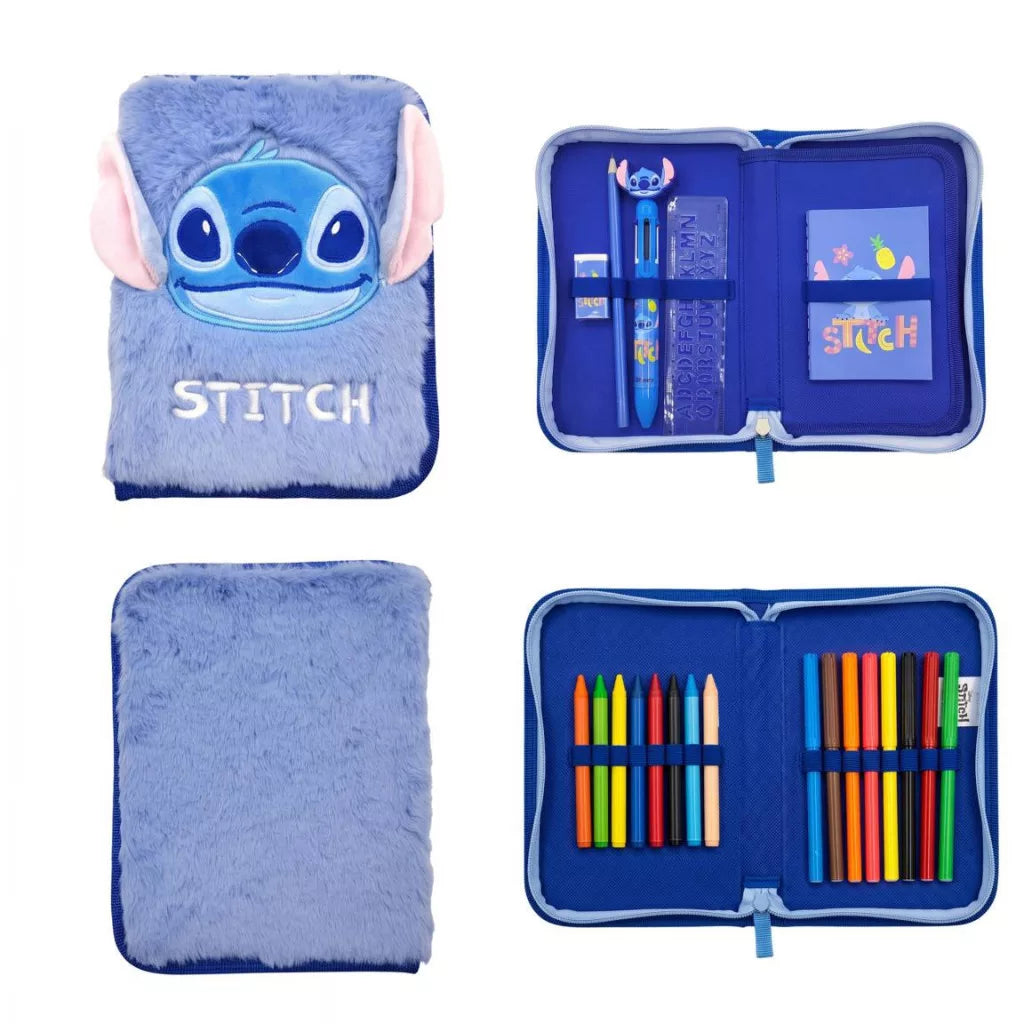 Ученически несесер Stitch - С 2 ципа