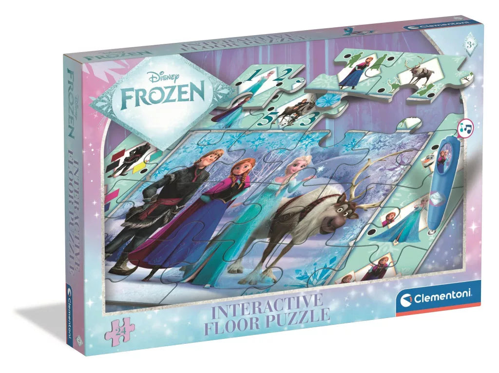 Интерактивен подов пъзел Frozen 24 части Clementoni – преглед на комплекта