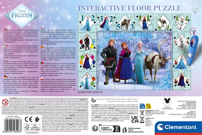 Съдържание на опаковката на интерактивен пъзел Frozen 24 части Clementoni