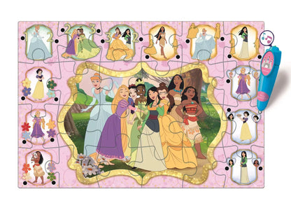 Пъзел части Disney Princess отблизо – 24 големи части за деца над 3 години
