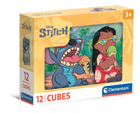 Детски пъзел Lilo & Stitch Clementoni 12 кубчета – изглед на кутията