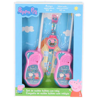Комплект уоки-токи с дигитален часовник Peppa Pig – розови уоки-токита с герои от анимацията