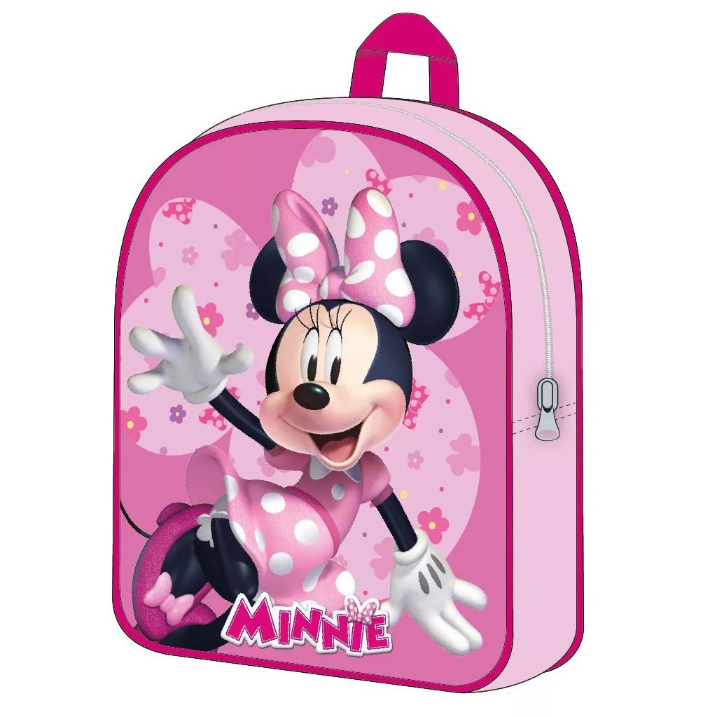 Детска раница за градина Minnie Mouse с регулируеми презрамки и страничен джоб за бутилка