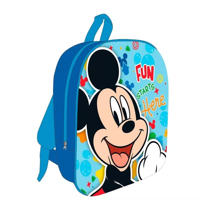 3D детска раница за градина Mickey Mouse – размери 30×24×8 см, ярки цветове"