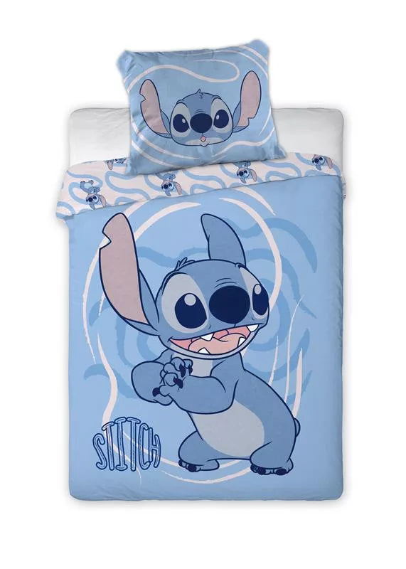 Детско спално бельо Stitch – памучен комплект 100/135 см
