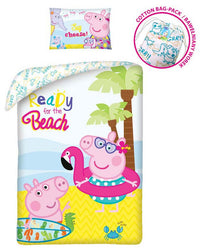 Детско спално бельо Peppa Pig с весел дизайн и цветни герои, идеално за комфорт на вашето дете.