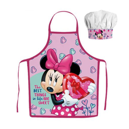 Детска престилка и шапка за готвене Minnie Mouse