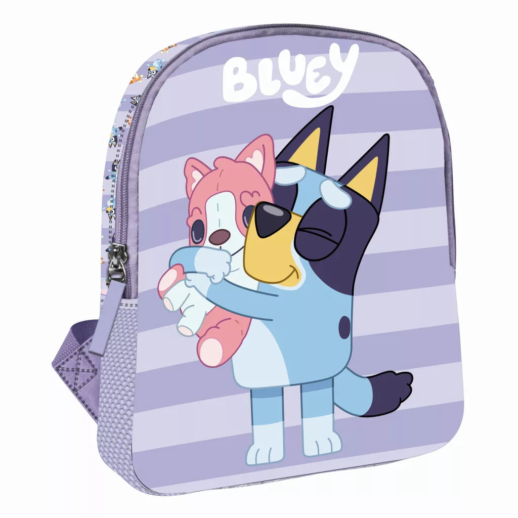 Детска раница за градина Bluey с регулируеми презрамки и страничен джоб за бутилка