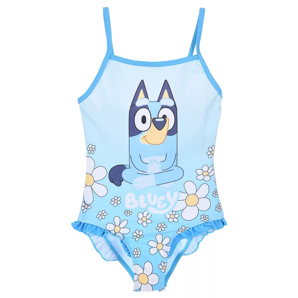 Детски бански Bluey – цял бански с принт Bluey за момичета, размери 3-6г