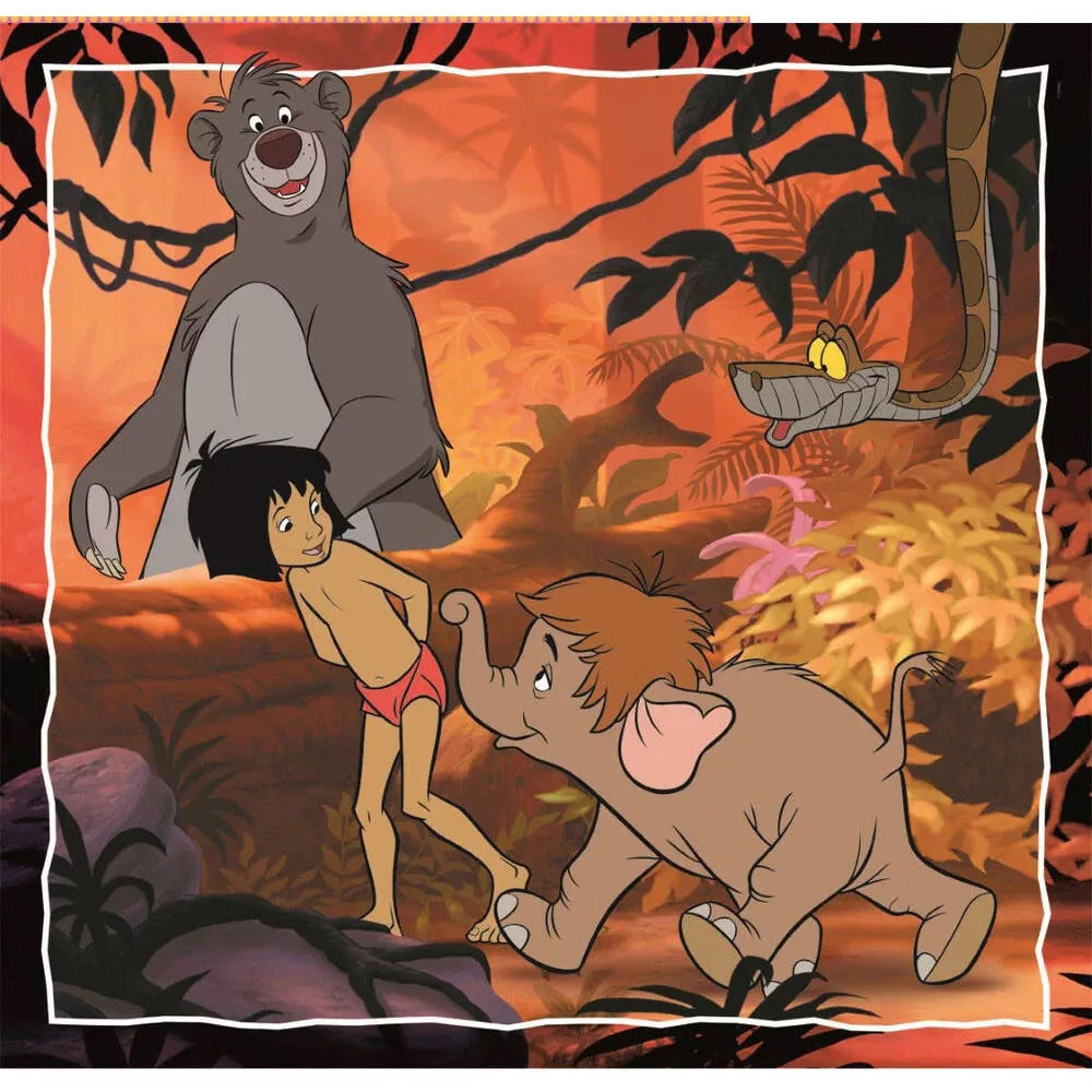 Детски пъзел 3 в 1, Disney Classic, Clementoni 3x48 части с любимите герои от Джунглата.