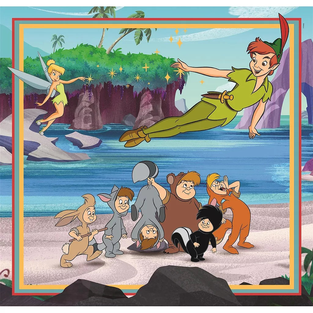 Детски пъзел 3 в 1, Disney Classic, Clementoni 3x48 части с Питър Пан и приятелите му.