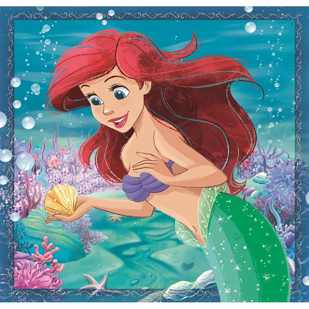 Детски пъзел 3 в 1, Disney Princess, Clementoni 3x48 части с Ариел от Дисни.