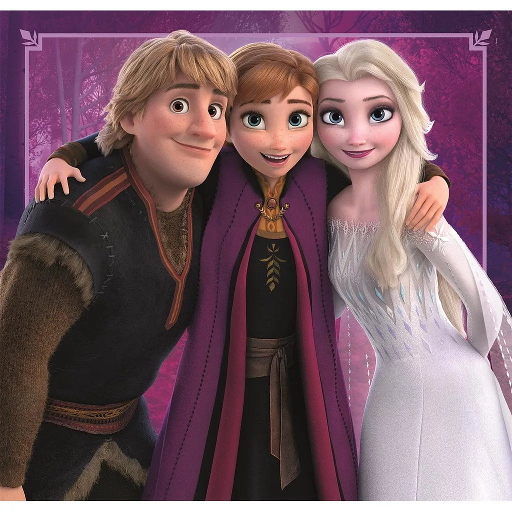 Детски пъзел 3 в 1, Frozen, Clementoni 3x48 части с Дисни персонажи. Подходящ за деца над 5 години.