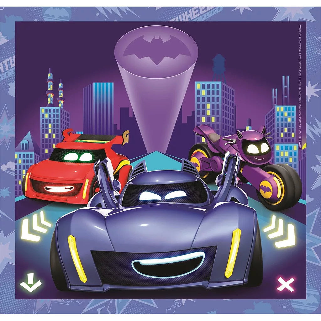 Детски пъзел 3 в 1, Batman, Clementoni 3x48 части с анимационни герои от колите.